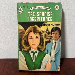 Vintage Harlequin Romance Novel The Spanish Inheritance Elizabeth Hunter 1975